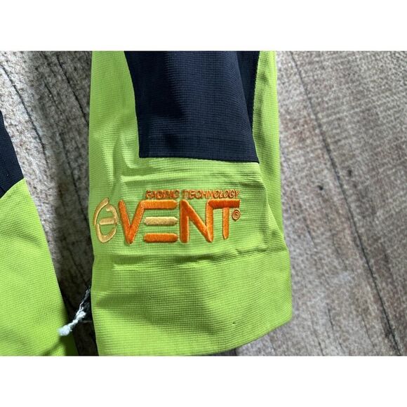 Spyder Men's Pryme Event Waterproof Windbreaker Rain Jacket Lime Green Medium - Picture 8 of 12